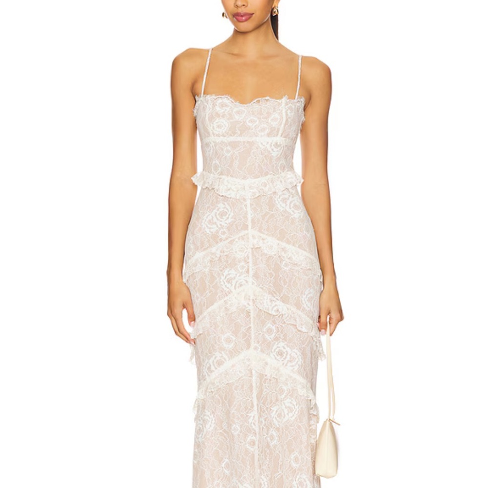 MAJORELLE White Lace Wedding Dress NWT